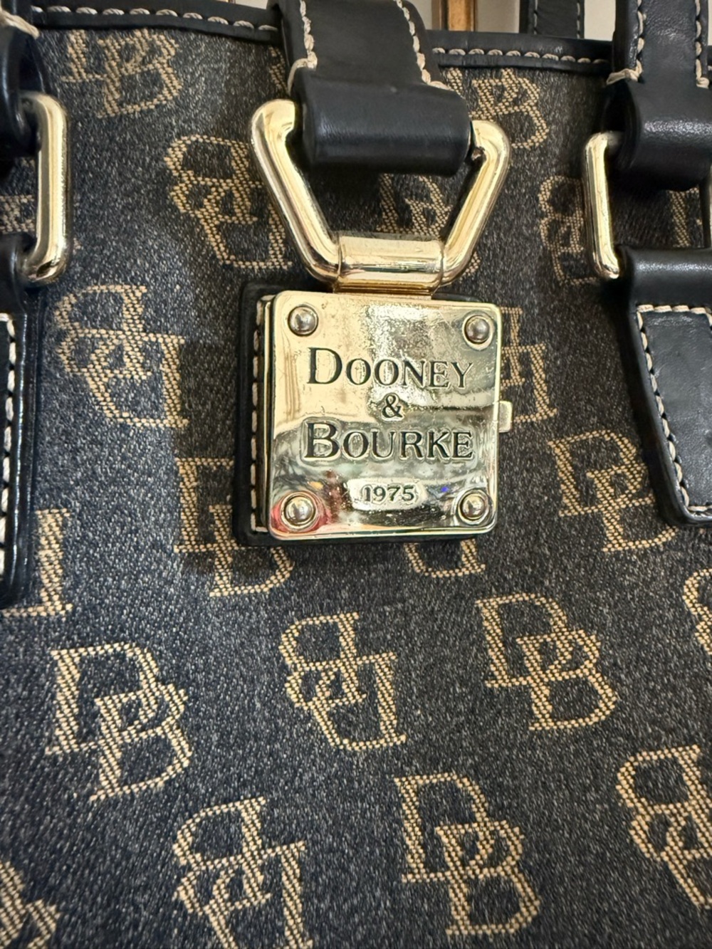 Dooney & Bourke Signature North South Bucket Bag - Picture 2 of 9